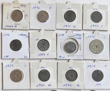 België. 1938/1946, Lot 55 stuks (Zonder minimumprijs)
