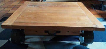 Table basse - Fonte - Table basse de style industriel en