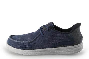 Skechers Instappers in maat 40 Blauw, Verzenden, Overige typen