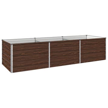 vidaXL Verhoogde Tuinbak Zwart 240 x 80 x 55 cm koudgewalst, Verzenden