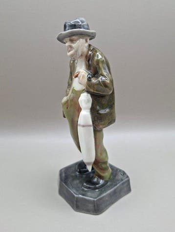 Wiener Kunstkeramische Werkstätte - Saxer - Figuur - Mann, Antiek en Kunst