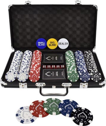 Texas Finest Matt Black Pokerset 300 Fiches - Casino, Verzenden, Nieuw