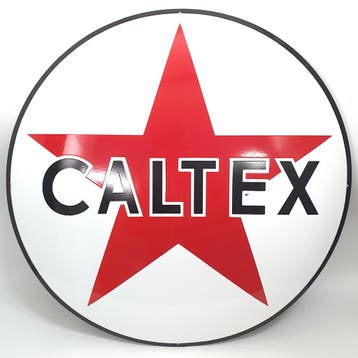 Caltex groot emaille, Verzamelen, Verzenden, Nieuw