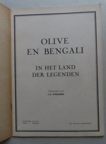 Olive en Bengali - Olive en Bengali in het land der legenden