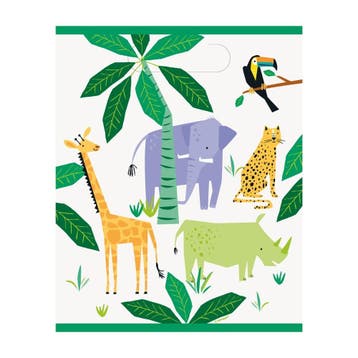 Dieren Safari Uitdeelzakjes 8st, Verzenden