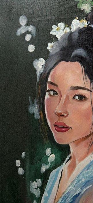 Hoàng Quoc Vinh - LÉclat du Jasmin Blanc 100 80 cm