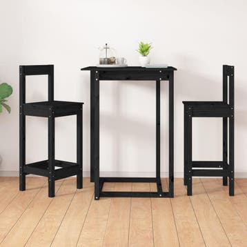 vidaXL Barstoelen 2 st 40x41,5x112 cm massief grenenhout, Verzenden, Nieuw