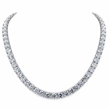 Collier - 18 carats Platine, Or blanc - 100.02ct. tw.
