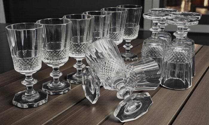 Ignoto - Drinkset (12) - Kristal, Antiquités & Art, Antiquités | Meubles | Tables