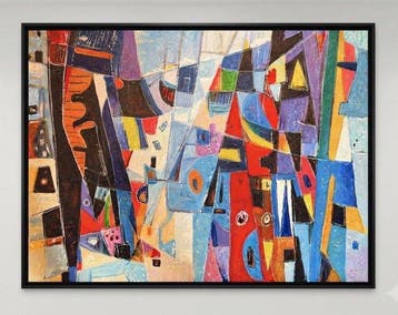 Nguyn V.L (1993) - Abstraction Narrative 60 80 cm - No
