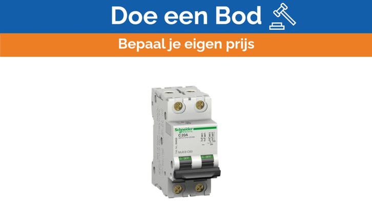 Bieden: Schneider Electric C60 2-Pole 15A Miniature Circuit, Watersport en Boten, Bootonderdelen, Ophalen of Verzenden