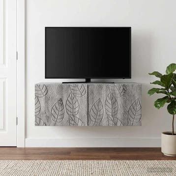 vidaXL Wandmontage TV-kast 98 x 31 cm Grijs Sonoma Bewerkt, Verzenden