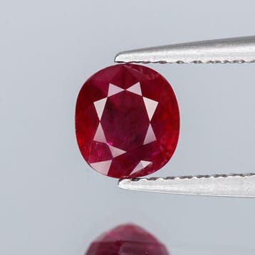 1 pcs Rood Robijn - 1.02 ct - Asian Institute of Gemological