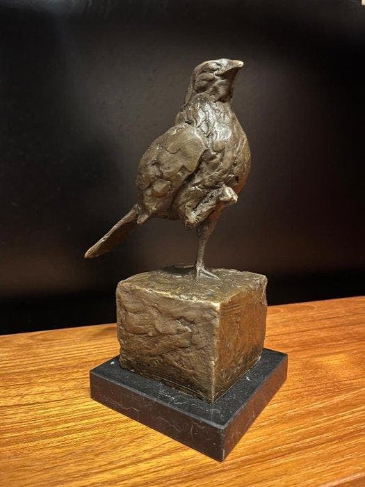 Milo (1910-1978) - Sculpture, Vogel op één pootje - 20 cm -, Antiquités & Art, Art | Objets design
