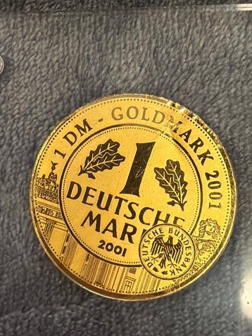 Duitsland. Medal ND 1 Deutsche Mark 2001, 1/200 Oz(.999)