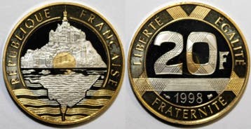 20 Francs France Frankreich Km 1008 20 Franken 1998 Typ M..., Verzenden