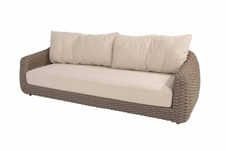 4 Seasons Outdoor Maxime 3-zits loungebank terre |, Tuin en Terras, Tuinsets en Loungesets