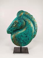 Salvatore Alibrio - Testa di cavallo - bronze effect, Antiek en Kunst