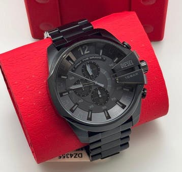 Diesel - Mega Chief Chronograph – Stealth Black – Space Age, Nieuw