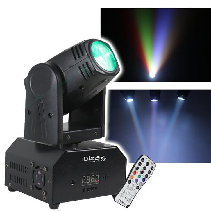 Ibiza Light LMH250-RC 1x 10W RGBW Movinghead, Musique & Instruments, Lumières & Lasers