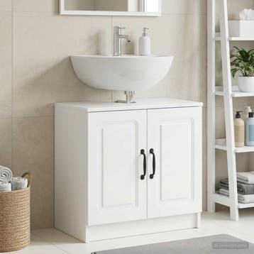 vidaXL Wastafel kabinet voor de badkamer UTRECHT Hoogglans, Verzenden, Nieuw