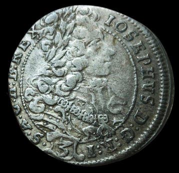 Hongarije. Joseph I. 3 Kreuzer 1707 (Zonder minimumprijs)