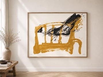 Antoni Tapies (1923-2012) - Chaise et pied - XL