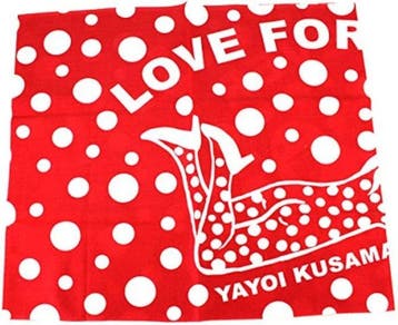 Yayoi Kusama (1929-2026) (after) - Tenugui LOVE FOREVER
