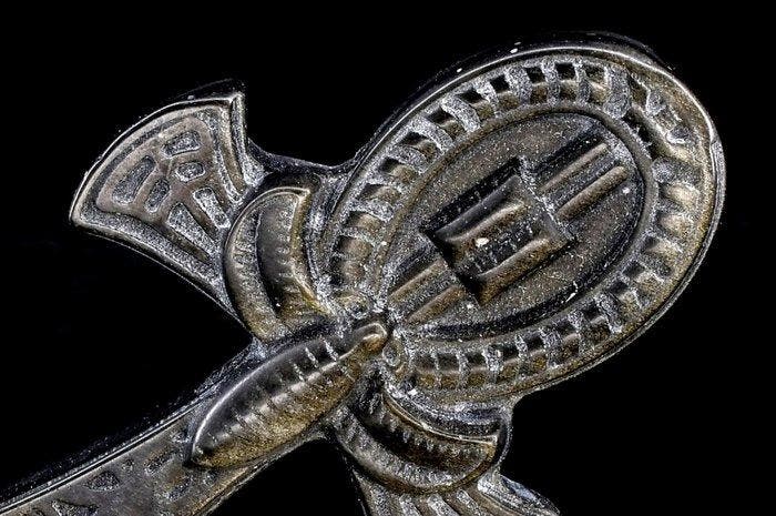 Hoge kwaliteit gouden obsidiaan-scarabee Ankh Sleutel tot, Collections, Minéraux & Fossiles