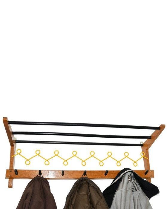 Kapstok - Danish Design - Hout, Staal, Teak, Metaal, Rubber, Antiquités & Art, Art | Objets design