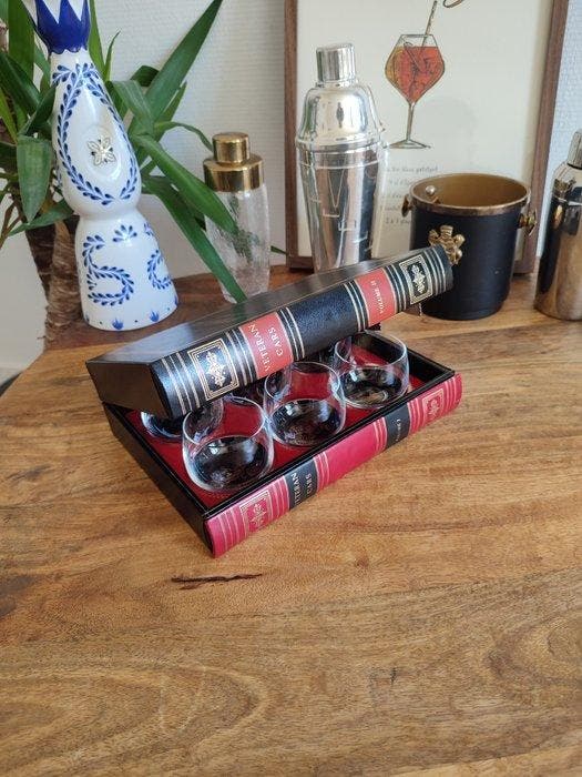 Trompe loeil - Drankkast - Glas, Hout, Leder - Geheim, Antiquités & Art, Curiosités & Brocante