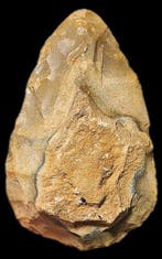 Paleolithisch Vuursteen Bifaciaal Mousterien gereedschap van