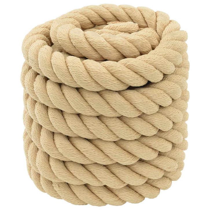 vidaXL Boottouw 5 m 4 Naturel PP, Bricolage & Construction, Quincaillerie & Fixations, Envoi