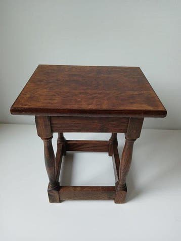 Bijzettafel - Eik - Antiek 1850-1900
