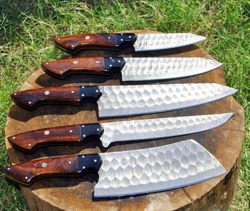 Keukenmes - Chefs knife - Hout en zwart G10 - Noord Amerika