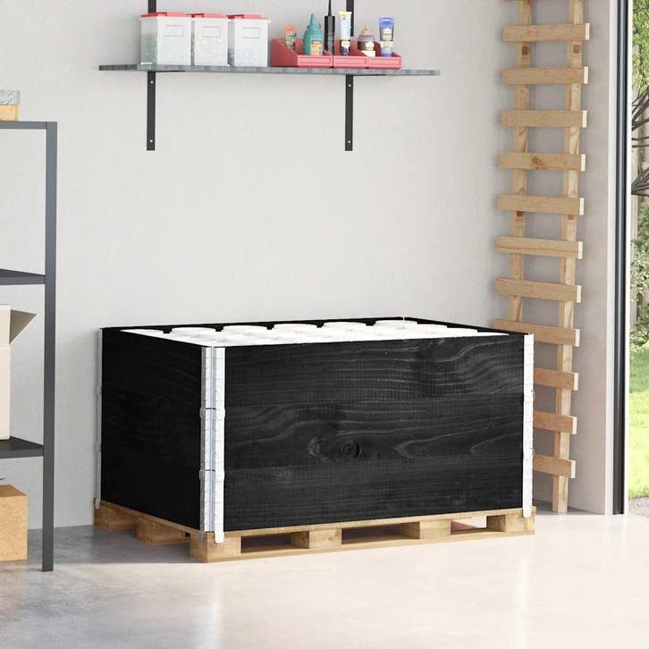 vidaXL Palletopzetranden 3 st 120x80 cm massief grenenhout, Articles professionnels, Stock & Retail | Emballage & Expédition, Envoi