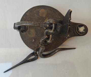 Lampe à huile - Bronze, Laiton