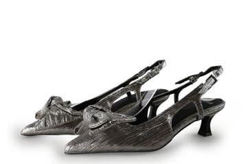 Manfield Slingbacks in maat 36 Zilver, Kleding | Dames, Overige kleuren, Verzenden, Zo goed als nieuw, Manfield