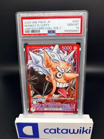 One Piece - 1 Graded card - Monkey D. Luffy L - ST21-001 -