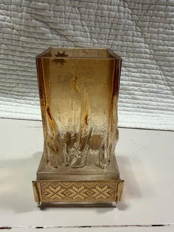 Eino Wänni - Vaas - Glas, Verguld, Metaal - 24-karaats goud, Antiek en Kunst