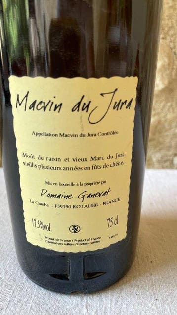 2016 Domaine Ganevat, Vieux Macvin du Jura - Jura Macvin du, Collections, Vins