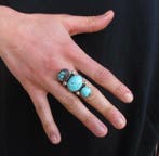 Argent massif - Ring - Turkoois Nepal