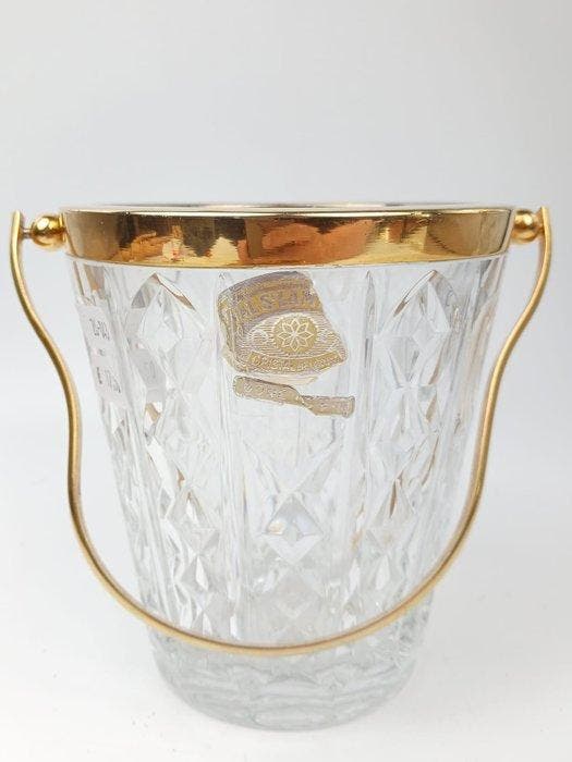 Val Saint Lambert - Vaas (2) - Kristal - cocktail shaker,, Antiquités & Art, Antiquités | Meubles | Tables
