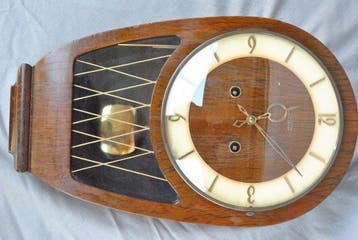 Slingerklok - Zarvath - Art Deco Hout - 1950-1960