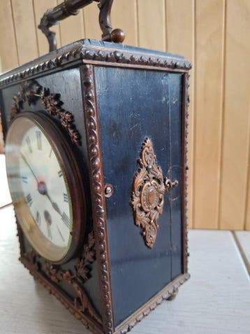 Réveil de voyage - Japy Freres - Bois, Laiton - 1850-1900, Antiquités & Art
