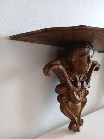 Wandtafel (2) - Hout - goudblad, Antiek en Kunst