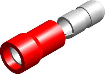 Connecteur À Bille Isolé M4 Rouge 0.5-1.5mm² - CE070101 [100, Verzenden