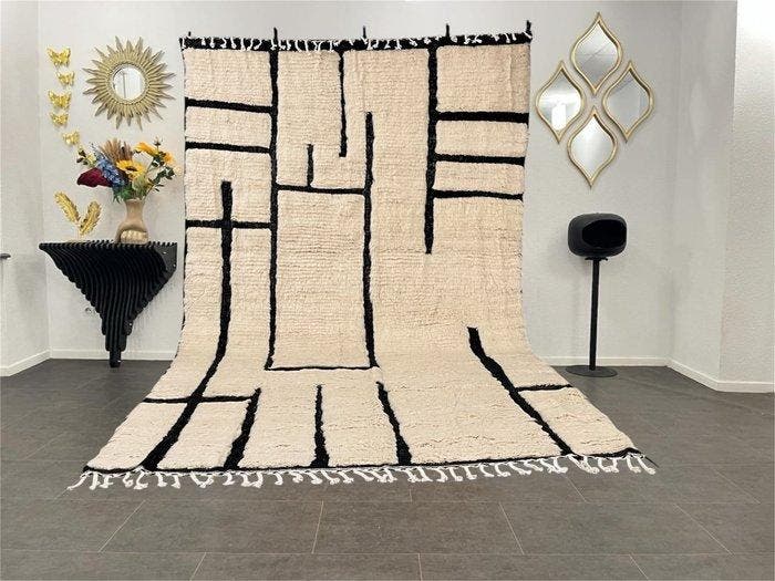 Berber, Groot wit Berber tapijt – Uniek exemplaar - Tapijt -, Huis en Inrichting, Stoffering | Tapijten en Vloerkleden