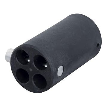 WENTEX® 4-weg vervangende Connector Ø40,6 mm - zwart, Verzenden