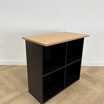 kast met 4 open vakken en topblad , (hxbxd) 76x80x45 cm